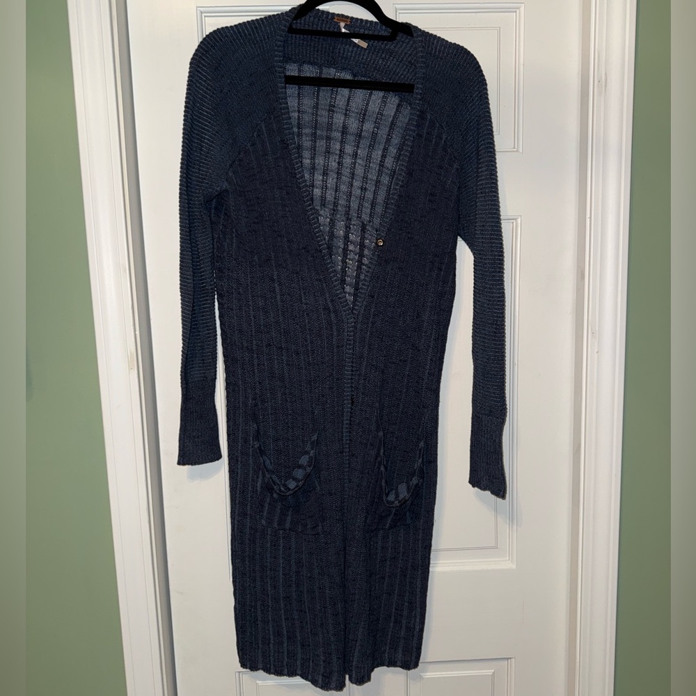 Free People -  Navy Knit Cardigan - Size XS
